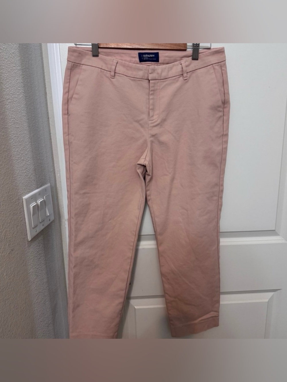 Old Navy Harper Mid Rise Light Pink Pants